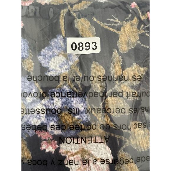 Motherhood Maternity Boho Maxi Dress Size Medium Floral Crochet Spaghetti Strap - Picture 10 of 10